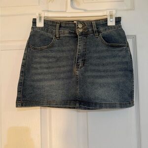 Forever 21 Dark Blue Mini Skirt